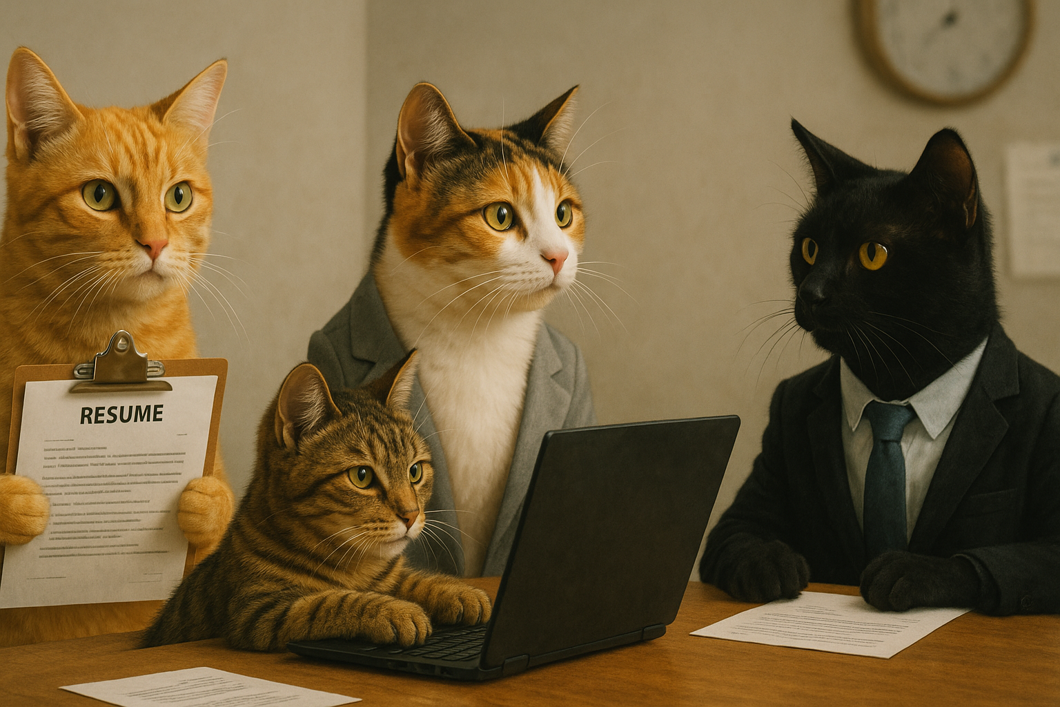 Cats as job seekers